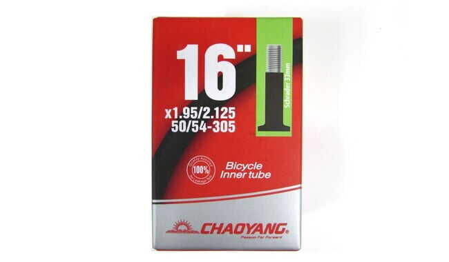 CHAOYANG İÇ LASTİK 16X1.95/2.125 AV 33MM KALIN SİBOP KUTULU - 1