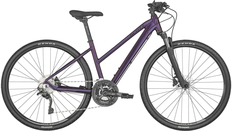 SCOTT BIKE SUB CROSS 10 LADY - S PARLAK-BORDO - 1