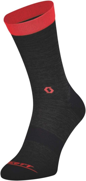 SCOTT - Sock Trail Crew - Dark Grey/Fiery Red/42-44 (L) - 1