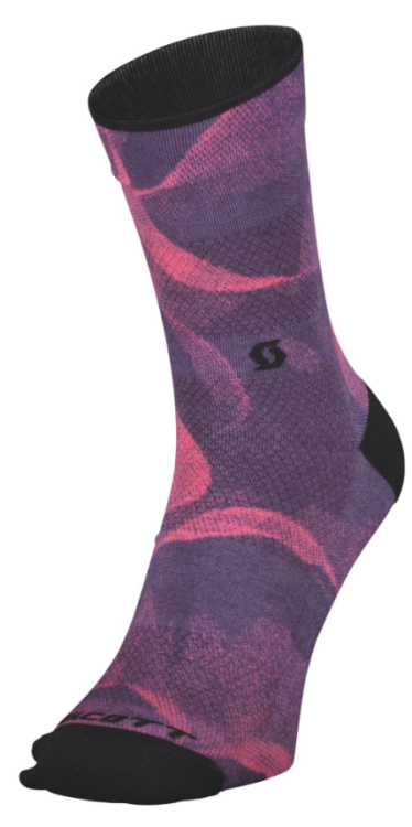  SCOTT - Sock W'S Trail Vertic Crew - Dark Purple/Carmine Pink/42-44 (L)	 - 1